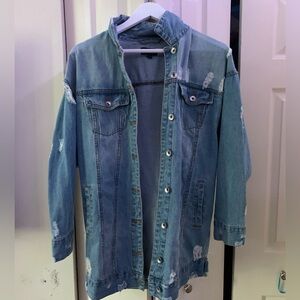 Oversized denim jacket